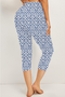 Damen Hose Elastische Taille Legging Täglich Ausgehen Lässig Print Geblümt Sommer Hose