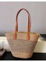 Neu Stroh Tasche Damen Sommer Handtasche Strand Handtasche GROSSE KAPAZITÄT Gewebe Umhängetasche hochwertig Eimer Tasche