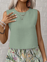 Damen Geblümt Print Zweiteiliges Set Täglich Ärmellos Lässig Sommer Mehrteiliges Set Matching Set