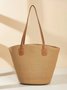 Neu Stroh Tasche Damen Sommer Handtasche Strand Handtasche GROSSE KAPAZITÄT Gewebe Umhängetasche hochwertig Eimer Tasche