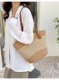 Neu Stroh Tasche Damen Sommer Handtasche Strand Handtasche GROSSE KAPAZITÄT Gewebe Umhängetasche hochwertig Eimer Tasche