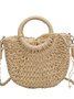 Gewebe Tasche GROSSE KAPAZITÄT Stroh Tasche Neuer Stil Feuer Gewebe Urlaub Stil Strand Vielseitig Schulter Bote Tasche
