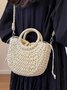 Gewebe Tasche GROSSE KAPAZITÄT Stroh Tasche Neuer Stil Feuer Gewebe Urlaub Stil Strand Vielseitig Schulter Bote Tasche
