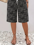 Damen Abstrakt Fünfte Hose Hose Lässig Sommer Hose