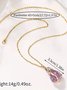 Naturstein Irregulär roh Stein Kristall Galvanisieren Vergoldet Pendant Rosa Quarz Citrin DIY Schmuck Halskette