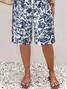Damen Geblümt Fünfte Hose Hose Lässig Sommer Hose