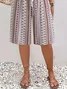 Damen Geblümt Fünfte Hose Hose Lässig Sommer Hose