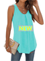 Damen Ärmellos Tanktop Oberteile Leibchen Sommer Unifarben Gerüscht Rundhals Täglich Sport Oberteile