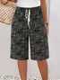 Damen Abstrakt Fünfte Hose Hose Lässig Sommer Hose