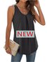 Damen Ärmellos Tanktop Oberteile Leibchen Sommer Unifarben Gerüscht Rundhals Täglich Sport Oberteile