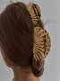 echt Golden Galvanisiert Kopfschmuck Groß Oberstoff Haarnadel Nische Design Legierung Clip hochwertig Clip