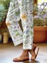 Damen Geblümt Lang Hose Lässig Frühling/Herbst Hose