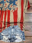 Damen Geblümt Kurzarm T-Shirts T-Shirt V-Ausschnitt Print Lässig Sommer T-Shirt mit Grafik Oberteile