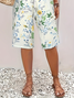 Damen Geblümt Fünfte Hose Hose Lässig Sommer Hose