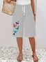 Damen Schmetterling Fünfte Hose Hose Lässig Sommer Hose
