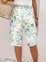 Damen Geblümt Fünfte Hose Hose Lässig Sommer Hose