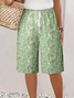 Damen Geblümt Fünfte Hose Hose Lässig Sommer Hose