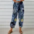 Damen Geometrisch Knöchelhose Elastische Taille Hose Retro Frühling/Herbst Hose