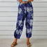 Damen Geometrisch Knöchelhose Elastische Taille Hose Retro Frühling/Herbst Hose