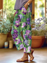Damen Geblümt Lang Hose Lässig Frühling/Herbst Hose