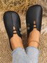 Neu Weich Leder Flach Lässig Schuhe für Damen im Sommer, Einfach und modisch Große Größen Schuhe für Damen
