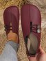 Neu Weich Leder Flach Lässig Schuhe für Damen im Sommer, Einfach und modisch Große Größen Schuhe für Damen