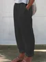 Damen Unifarben Lang Hose Lässig Frühling/Herbst Hose