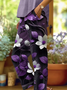 Damen Geblümt Lang Hose Lässig Frühling/Herbst Hose