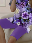 Damen Geblümt Print Zweiteiliges Set Täglich Kurzarm Lässig Sommer Bluse mit Hose Matching Set