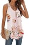 Damen Ärmellos Tanktop Oberteile Leibchen Sommer Unifarben Gerüscht Rundhals Täglich Sport Oberteile