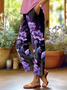 Damen Geblümt Lang Hose Lässig Frühling/Herbst Hose