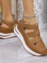 Lässig Gewebe Hohl dicke Sohlen Keil Pumps grenzüberschreitend Sommer Lässig Pantolette