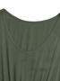Damen Unifarben Ärmellos Sommer Nahtverarbeitung Kleid V-Ausschnitt Täglich Retro Maxikleid Tanktop A-Linien-Kleid