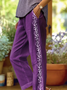 Damen Geblümt Lang Hose Lässig Frühling/Herbst Hose