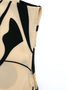Damen Abstrakt Grafik Kurzarm Sommer Print Kleid V-Ausschnitt Täglich Retro Midi Tanktop A-Linien-Kleid
