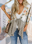 Damen Geometrisch Frühling/Herbst Aufdecken Sexy Print Leicht Strickjacke