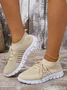 Frühling und Herbst Flyknit Atmungsaktiv Rutschfest Leicht Mesh Sport Schuhe