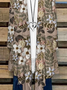 Damen Geblümt Frühling/Herbst Aufdecken Lässig Leicht Strickjacke