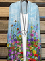 Damen Geblümt Frühling/Herbst Aufdecken Lässig Leicht Strickjacke