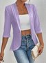 Damen Geometrisch Frühling/Herbst Aufdecken Sexy Jacquard Leicht Strickjacke