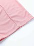 Damen Unifarben Lang Elastische Taille Hose Lässig Frühling/Herbst Hose