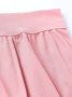 Damen Unifarben Lang Elastische Taille Hose Lässig Frühling/Herbst Hose