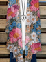 Damen Geblümt Frühling/Herbst Aufdecken Lässig Leicht Strickjacke