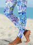 Damen Geblümt Lässig Alle Jahreszeiten Print Lang Leggings