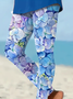 Damen Geblümt Lässig Alle Jahreszeiten Print Lang Leggings