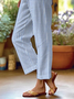 Damen Kariert Lang Hose Lässig Frühling/Herbst Hose