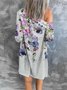 Damen Geometrisch Frühling/Herbst Aufdecken Sexy Print Leicht Strickjacke