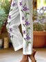 Damen Geblümt Lang Hose Lässig Frühling/Herbst Hose