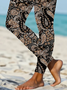 Damen Geblümt Lässig Alle Jahreszeiten Print Lang Leggings