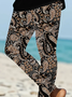 Damen Geblümt Lässig Alle Jahreszeiten Print Lang Leggings